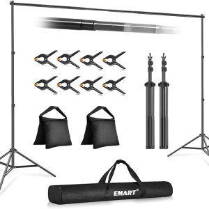 EMART Foto Hintergrund Ständer, 2x3m Vetall