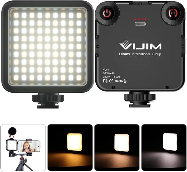 UURig VL120 Lichtpanel für Kamera-Videotaschenleuchte, LED-Fülllicht, 3200 K–6500 K dimmbar