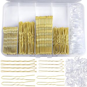 500 Stück Haarnadeln Klein Bobby Pins Set Haarklammern U-förmige Haarnadeln